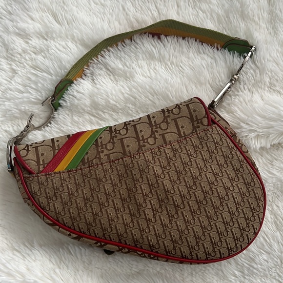 Christian Dior Rasta Trotter Saddle Shoulder Bag Monogram - Picture 4 of 9